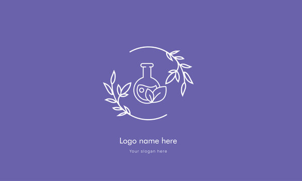  Flowers and leaves line art vector logo illustrations . Modern design for logo, tattoo, wall art, Simple daisy floral symbols, vector decoration set.