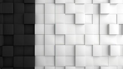 Black and White Photo of Tiled Wall