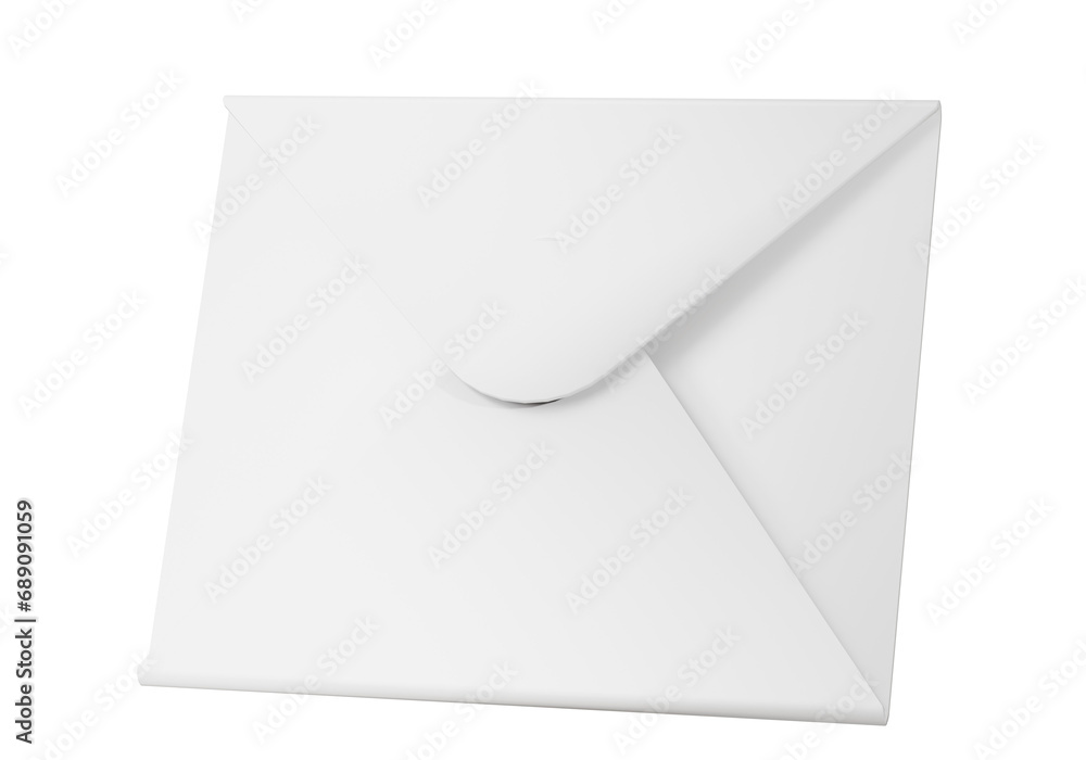 Poster 3d mail envelope or letter icon with notification new message isolated on pink pastel background. 3d