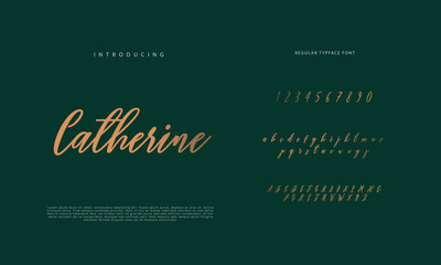 Elegant alphabet letters font and number. Classic Lettering Minimal Fashion Designs. Typography  Calligraphy modern serif fonts regular decorative vintage concept. vector illustration