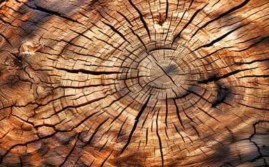 Tree trunk lines, each line is one year of tree growth