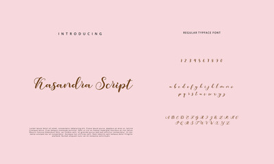 Elegant alphabet letters font and number. Classic Lettering Minimal Fashion Designs. Typography  Calligraphy modern serif fonts regular decorative vintage concept. vector illustration