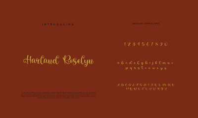 Elegant alphabet letters font and number. Classic Lettering Minimal Fashion Designs. Typography  Calligraphy modern serif fonts regular decorative vintage concept. vector illustration