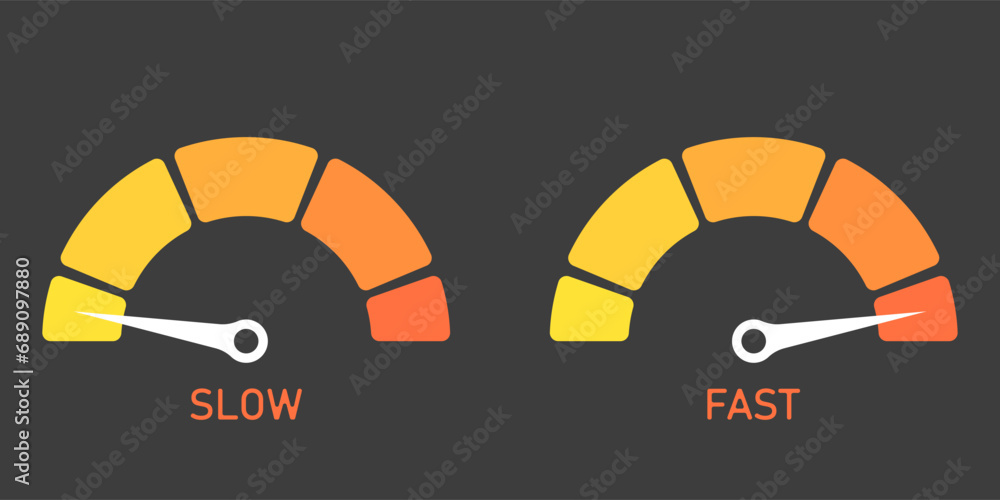 Poster speedometer scale vector set. risk meter icons set. business speedometer vector icon template. energ