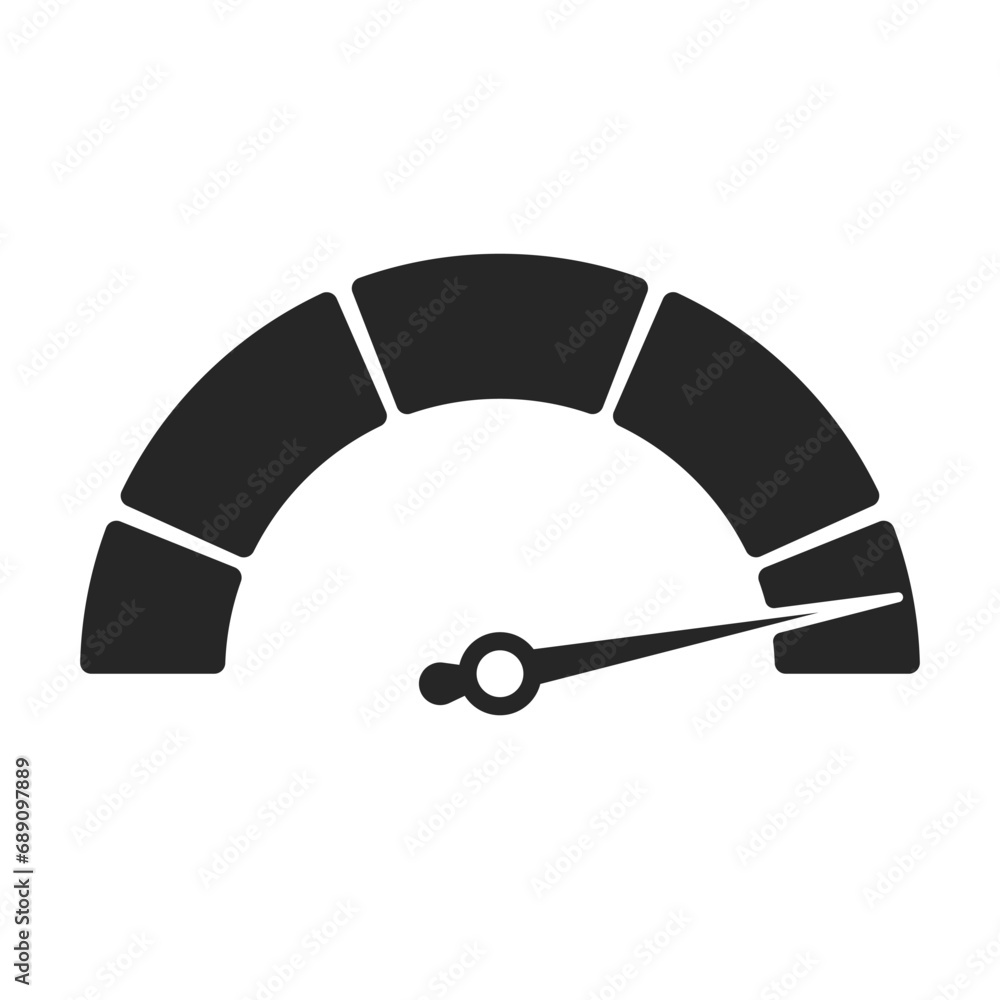 Poster speedometer scale vector set. risk meter icons set. business speedometer vector icon template. energ