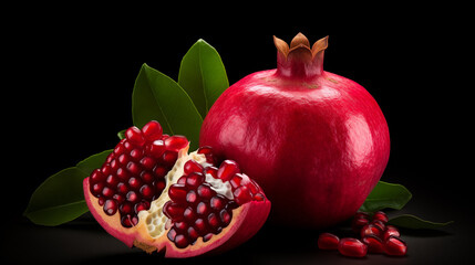 Fresh red pomegranate pictures
