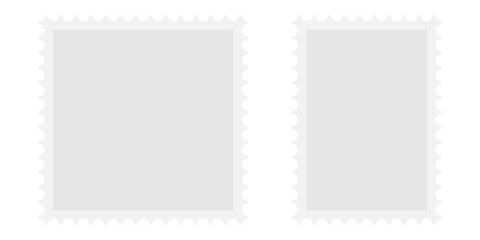 Postage stamp blank icon flat stile