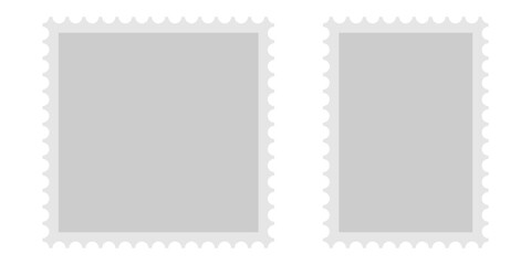 Postage stamp blank icon flat stile