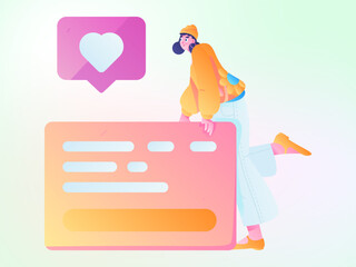 Business People Flat Vector Concept Operation Hand Drawn Illustration
