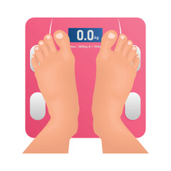 body weight scale illustration