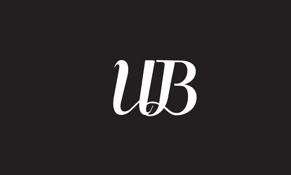 UB, UB, U, B Abstract Letters Logo Monogram	