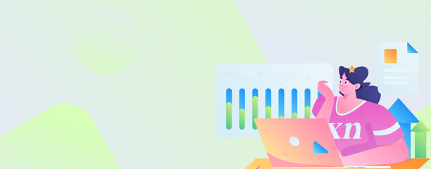 Business People Flat Vector Concept Operation Hand Drawn Illustration
