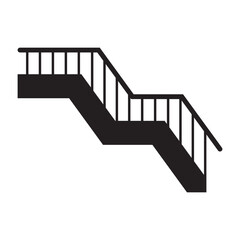 overpass stairs icon design vector isolated
