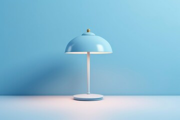 lamp isolated on one color background. 3d rendering, generative ai