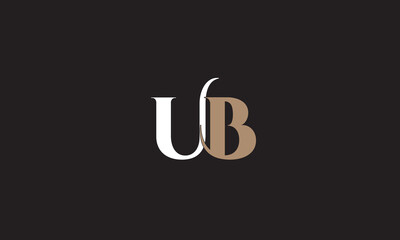 UB, UB, U, B Abstract Letters Logo Monogram	