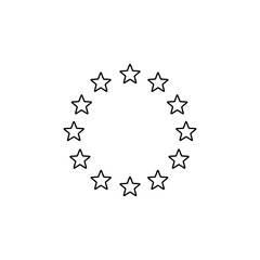 Fototapeta premium Europe union star icon. Vector