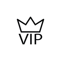 vip icon vector privilage symbol logo