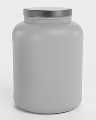Realistic 3D Render of Empty Food Container
