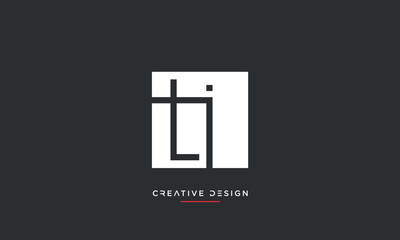 TI or IT Alphabet letters initial logo monogram