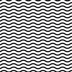 Wave pattern black and white vector illustration background. Black and white curvy design.