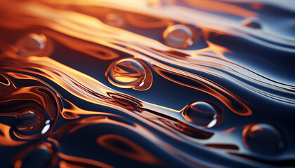 abstract liquid background close up. liquid close-up. close-up of glossy liquid surface. juicy water texture.