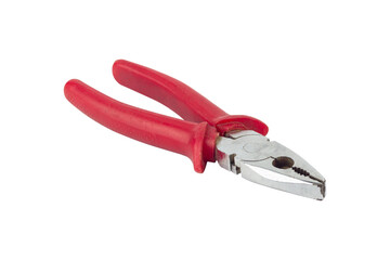 pliers, old rubber-handled pliers, isolate