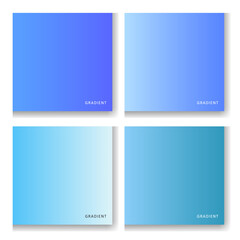 Vector different gradient color collection set pack colorful palette 