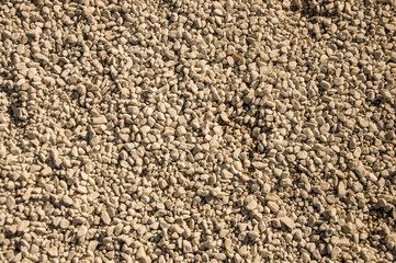 White small stone background. natural rocks in the garden.