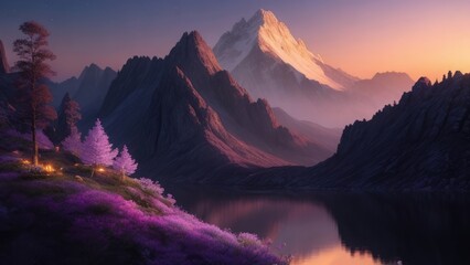 Beautiful view of the mountain. Mountain landscape. The beauty of nature.