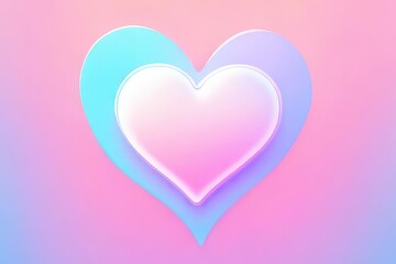 Fototapeta na wymiar pink heart on a pink background