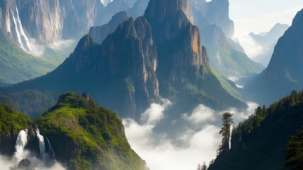 Beautiful view of the mountain. Mountain landscape. The beauty of nature.