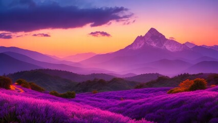 Fototapeta premium Beautiful view of the mountain. Mountain landscape. The beauty of nature.