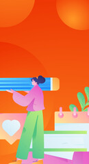 Business People Flat Vector Concept Operation Hand Drawn Illustration
