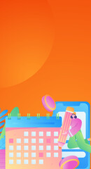 Business People Flat Vector Concept Operation Hand Drawn Illustration
