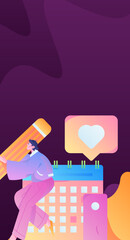 Business People Flat Vector Concept Operation Hand Drawn Illustration
