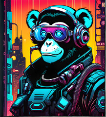 Cyber Punk Monkey 