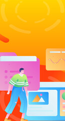 Business People Flat Vector Concept Operation Hand Drawn Illustration
