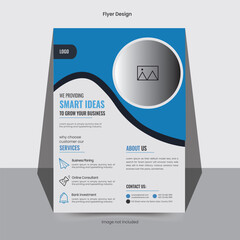 Corporate business a4 flyer design. Vector flyer design or business poster template design.