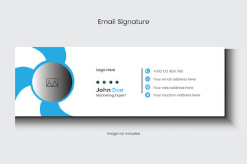 Modern and minimalist, Clean and simple corporate email signature template.