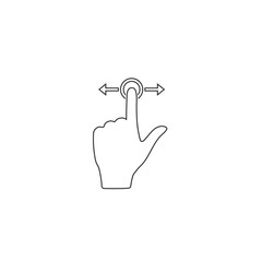 Gesture touch slide vector icon