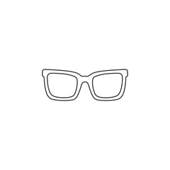 Fototapeta premium Glasses icon vector. Stylish Eyeglasses