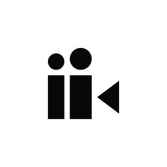 A combination of a video camera icon with two people, with a simple and clean form. Suitable for movie studio business, movie production, video app, etc.