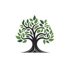 Obraz premium Unique tree logo icon
