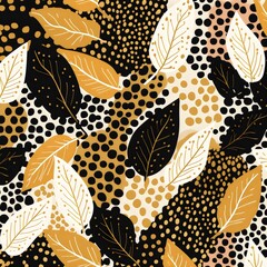 seamless pattern with leaves