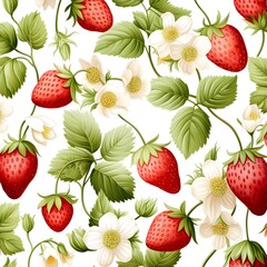 strawberry seamless pattern