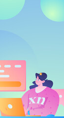 Business People Flat Vector Concept Operation Hand Drawn Illustration
