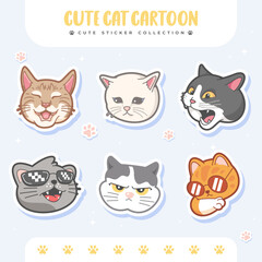 cute cats sticker cartoon 5