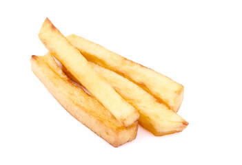 French Fried Potatoes isolated on white background