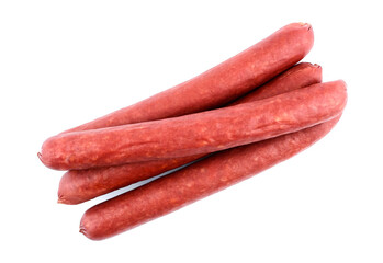 Sausage  isolated on the white background.