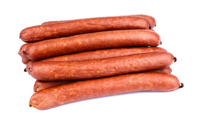 Sausage  isolated on the white background.